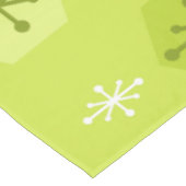 Nappe Flammes de neige de Noël rétro Chartreuse (Angle)