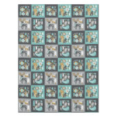 Nappe Flammes de neige des animaux des bois Noël scandin (Devant)