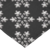 Nappe Flammes De Neige Noir Et Blanc Neige De Noël (Angle)