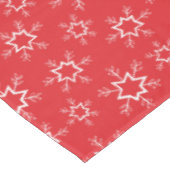 Nappe Flammes de neige rouges et blanches, Votre nom, Pe (Angle)