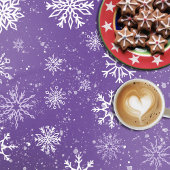 Nappe Flèche blanche Améthyste violet