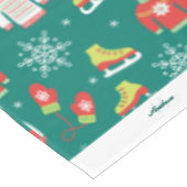 Nappe Flèches de neige Turquoise Monogramme Motif Noël d (Angle)