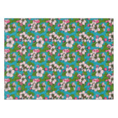 Nappe Fleur d'Apple sur le turquoise (Devant (Horizontal))