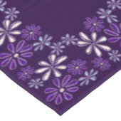 Nappe Fleur de Bordure Gribouillée Violet Foncé (Angle)