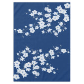 Nappe Fleur de cerisier blanc bleu marine (Devant)