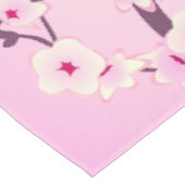 Nappe Fleur de cerisier floral Tissu de table rose (Angle)