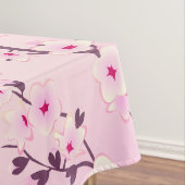 Nappe Fleur de cerisier floral Tissu de table rose (In Situ)