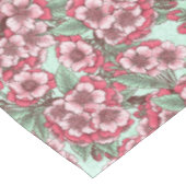 Nappe Fleur de cerisier rose et menthe (Angle)