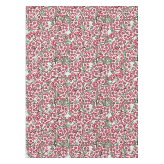 Nappe Fleur de cerisier rose et menthe (Devant)