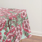 Nappe Fleur de cerisier rose et menthe (In Situ)