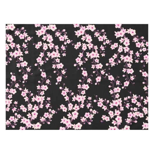 Nappe Fleur de cerisier rose noir (Devant (Horizontal))