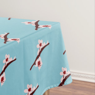 Nappe Fleur de cerisier, Sakura, motif floral rose
