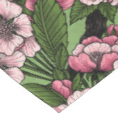 Nappe Fleur de cerisiers et poulets verts (Angle)