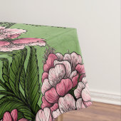 Nappe Fleur de cerisiers et poulets verts (In Situ)