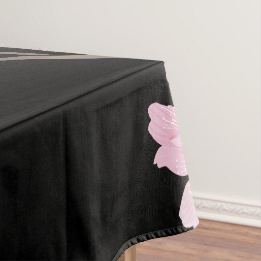 Nappe Fleur de cerisiers - Noir (In Situ)