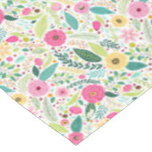 Nappe Fleur de coton orange rose (Angle)