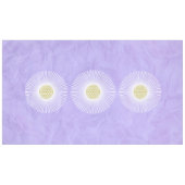 Nappe Fleur de la vie / Blume des Lebens - rayons blancs (Devant (Horizontal))