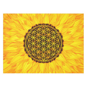 Nappe Fleur de la vie - tournesol #1