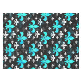 Nappe Fleur De Lis Blanc Bleu (Devant (Horizontal))