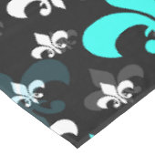 Nappe Fleur De Lis Blanc Bleu (Angle)