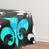 Nappe Fleur De Lis Blanc Bleu (In Situ)