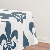 Nappe Fleur-De-Lis : Bleu marine (In Situ)
