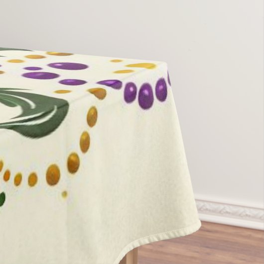 Nappe Fleur de lis jaune et vert violet (In Situ)