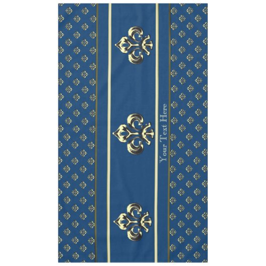 Nappe Fleur de lis métallique (or) (Devant)