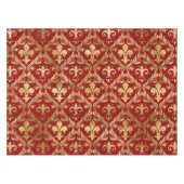 Nappe Fleur de lis motif luxe rouge (Devant (Horizontal))