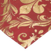 Nappe Fleur de lis motif luxe rouge (Angle)