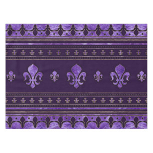 Nappe Fleur de lis ornement Améthyste violet