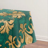 Nappe Fleur de lis ornement Emerald Green (In Situ)