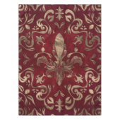 Nappe Fleur de lis rouge et or (Devant)