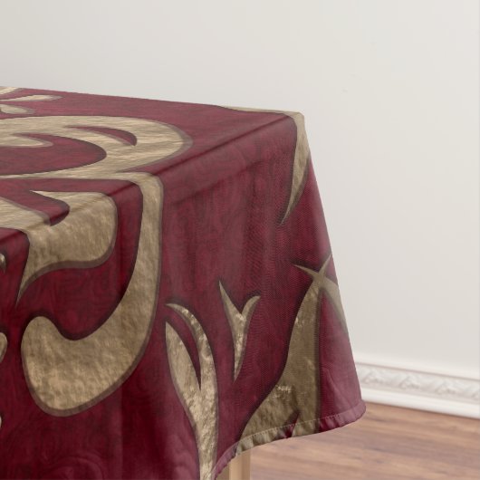 Nappe Fleur de lis rouge et or (In Situ)