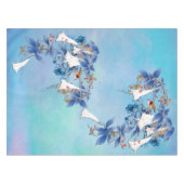 Nappe Fleur de lune d'aquarelle blanche (Devant (Horizontal))