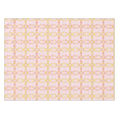 Nappe Fleur de Lys Rose et Jaune Élégante (Devant (Horizontal))