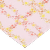 Nappe Fleur de Lys Rose et Jaune Élégante (Angle)