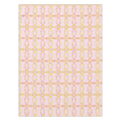 Nappe Fleur de Lys Rose et Jaune Élégante (Devant)