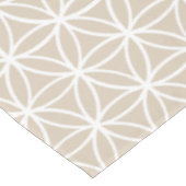 Nappe Fleur de motif de la vie : Beige (Angle)