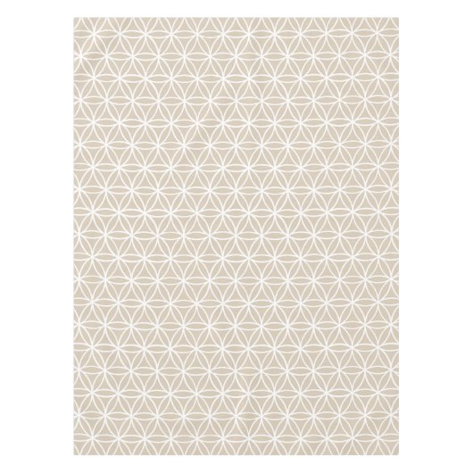 Nappe Fleur de motif de la vie : Beige (Devant)