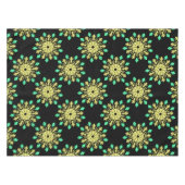 Nappe Fleur de néon jaune et vert (Devant (Horizontal))