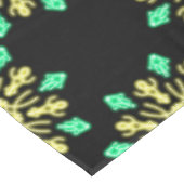 Nappe Fleur de néon jaune et vert (Angle)