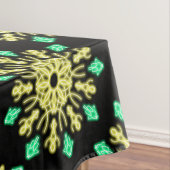Nappe Fleur de néon jaune et vert (In Situ)