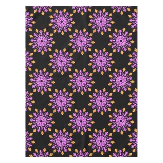 Nappe Fleur de néon rose et orange (Devant)