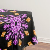 Nappe Fleur de néon rose et orange (In Situ)