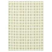 Nappe Fleur de Pâques Jaune Vert Plaid Motif (Devant)