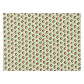 Nappe Fleur de pommier et fruits rouges sur fond vert sa (Devant (Horizontal))