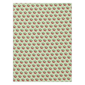 Nappe Fleur de pommier et fruits rouges sur fond vert sa (Devant)