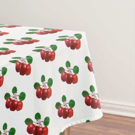 Nappe Fleur de pommier & Fruits sur une branche sur fond (In Situ)