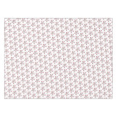 Nappe Fleur de pommier rose et blanche sur fond blanc (Devant (Horizontal))